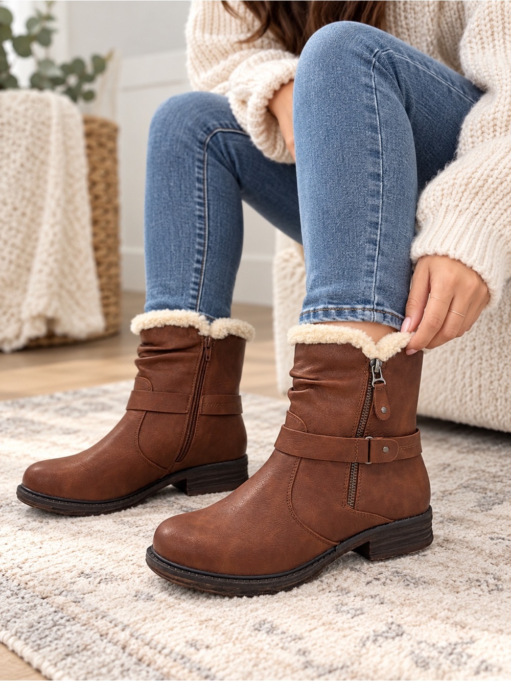 Elements Women's Donna Waterproof Winter Boot - Tan (Size 38)